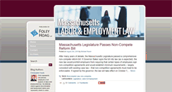 Desktop Screenshot of masslaborandemploymentlaw.com